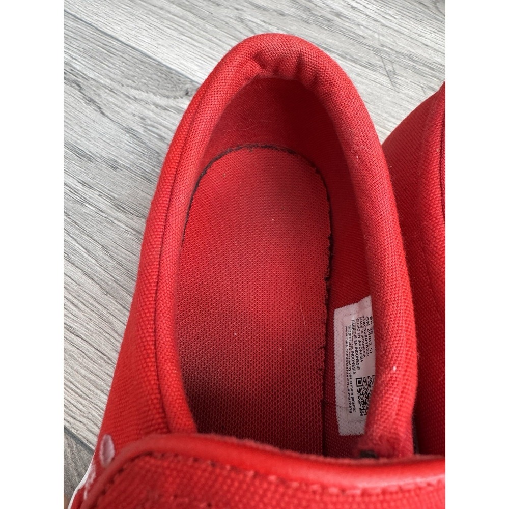 NIKE CZ9412-600 COURT ROYALE SLIP ON SHOES Sneakers UNIVERSITY RED WOMENS Sz 7 - Picture 9 of 9